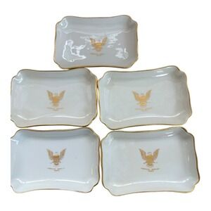 Haviland Limoges American Embassy Paris Trinket‎ trays set of 5  MCM